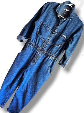 Vintage 1980’s Snap Front Dreams Denim Jumpsuit Sz.L